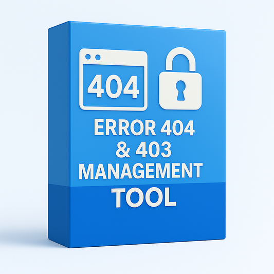 Error 404 & Error 403 Management Tools